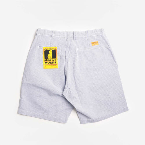 Service Works Seersucker Part Timer Shorts, Navy Stripe, Detail Shot 2