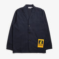 Service Works Seersucker Server Suit Jacket, Dark Navy, Detail Shot 1