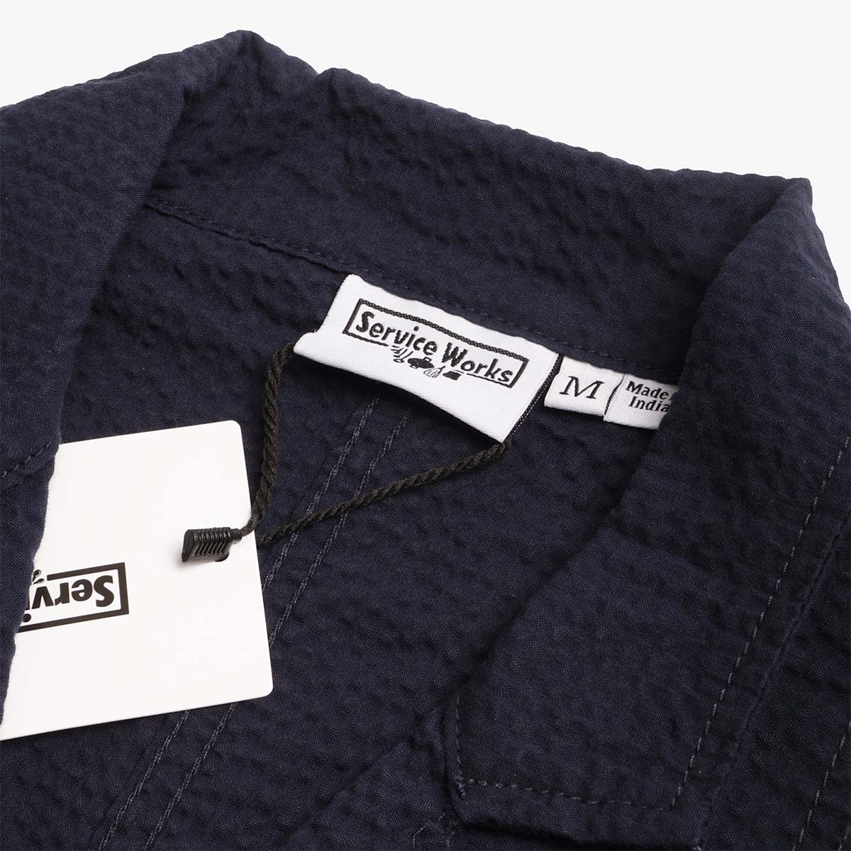 main Service Works Seersucker Server Suit Jacket