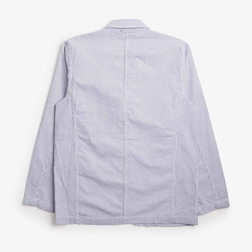 Service Works Seersucker Server Suit Jacket, Navy Stripe, Detail Shot 5