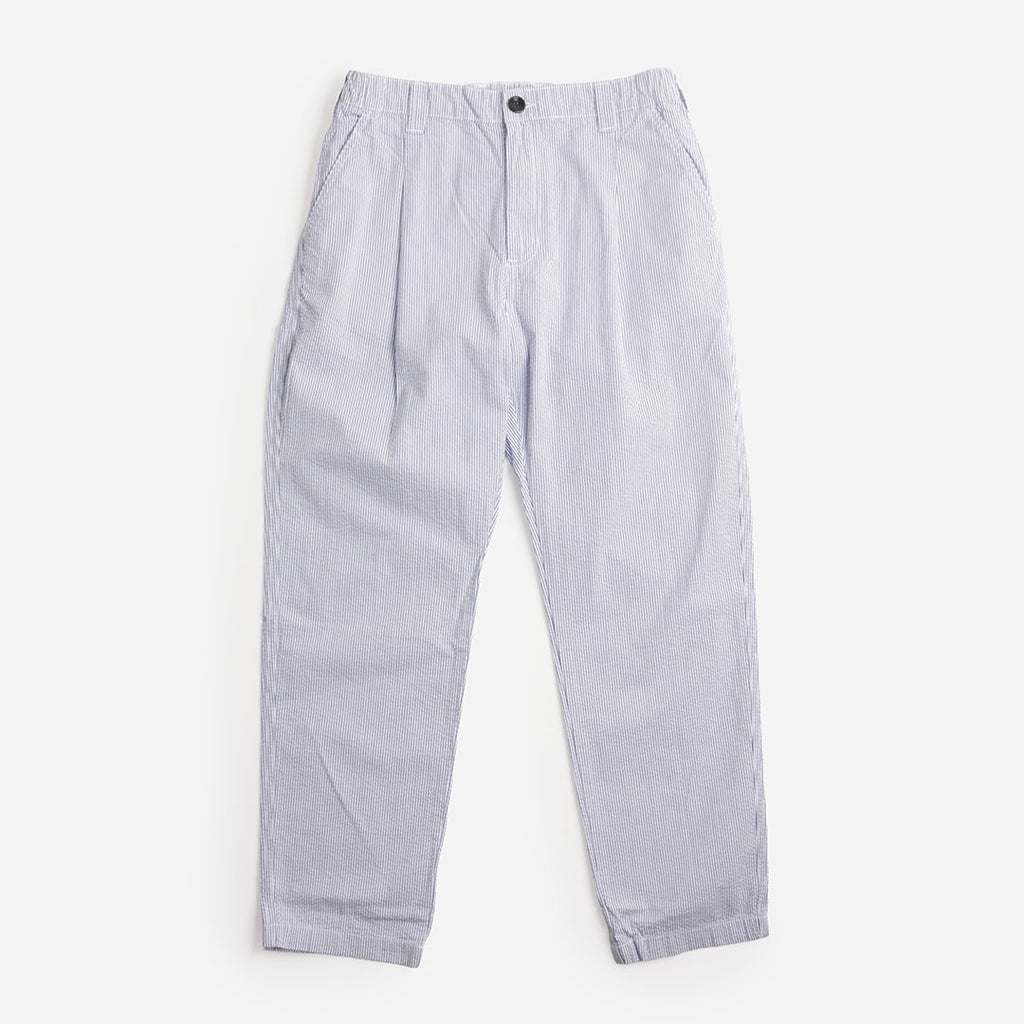 Service Works Seersucker Waiter Pants, Navy Stripe, Detail Shot 1