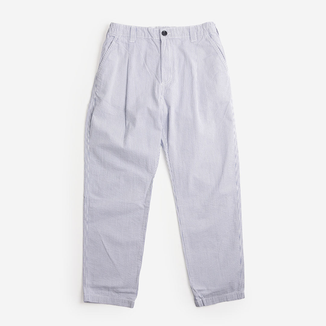 Service Works Seersucker Waiter Pants, Navy Stripe, Detail Shot 1
