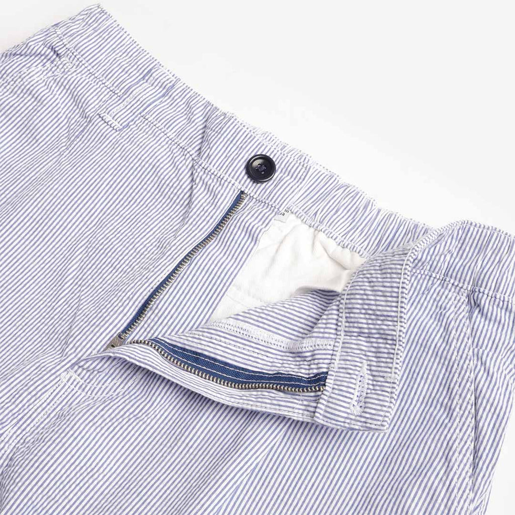 Service Works Seersucker Waiter Pants, Navy Stripe, Detail Shot 3