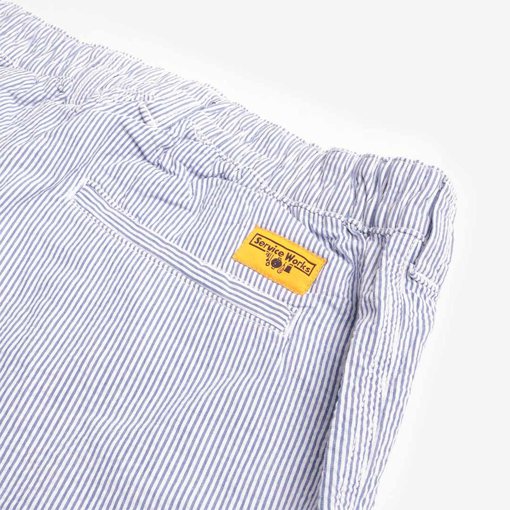 Service Works Seersucker Waiter Pants, Navy Stripe, Detail Shot 5