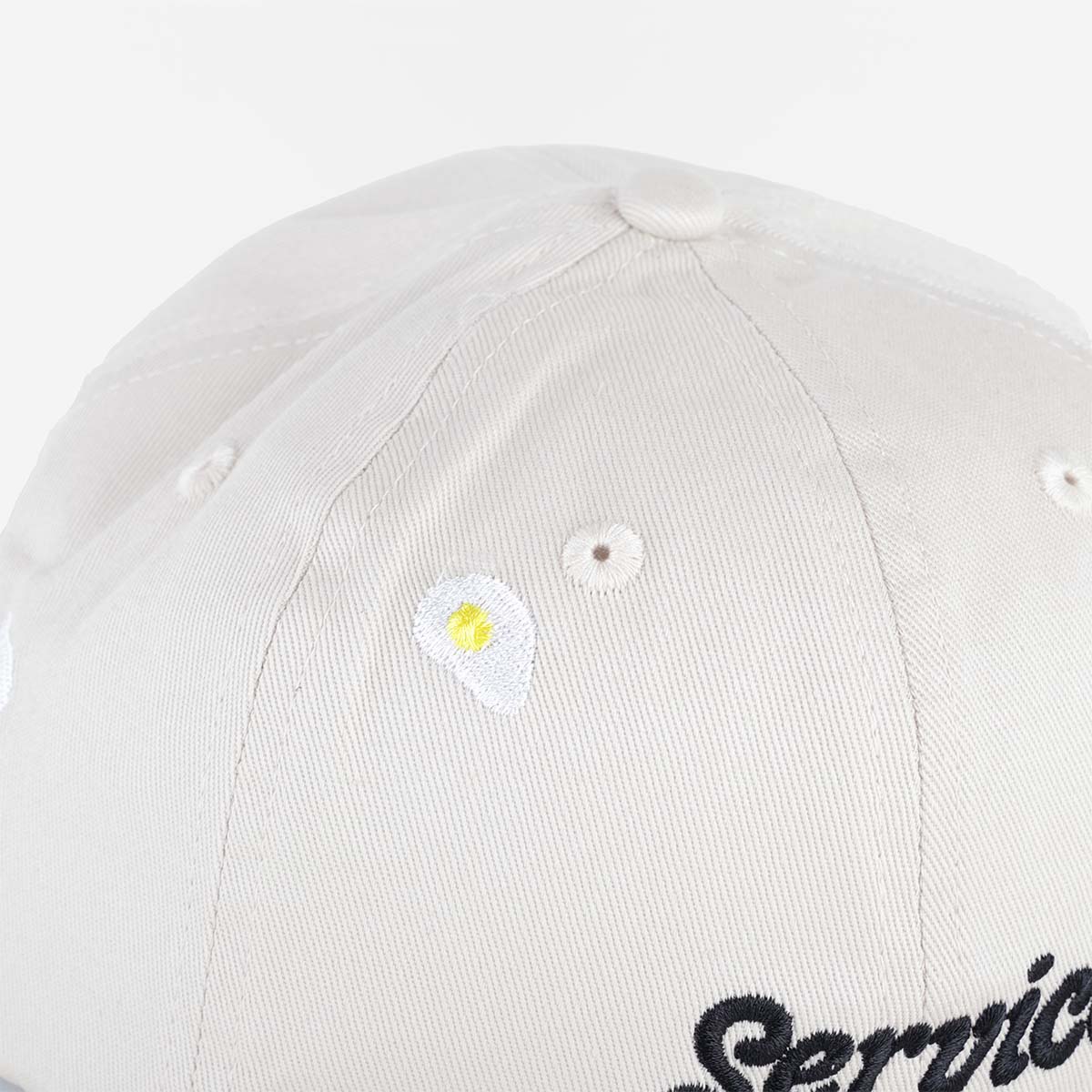 Service Works Service Fried Cap, Bone, Detail Shot 4