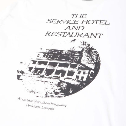 Service Works Service Hotel Long Sleeve T-Shirt, White, Detail Shot 2