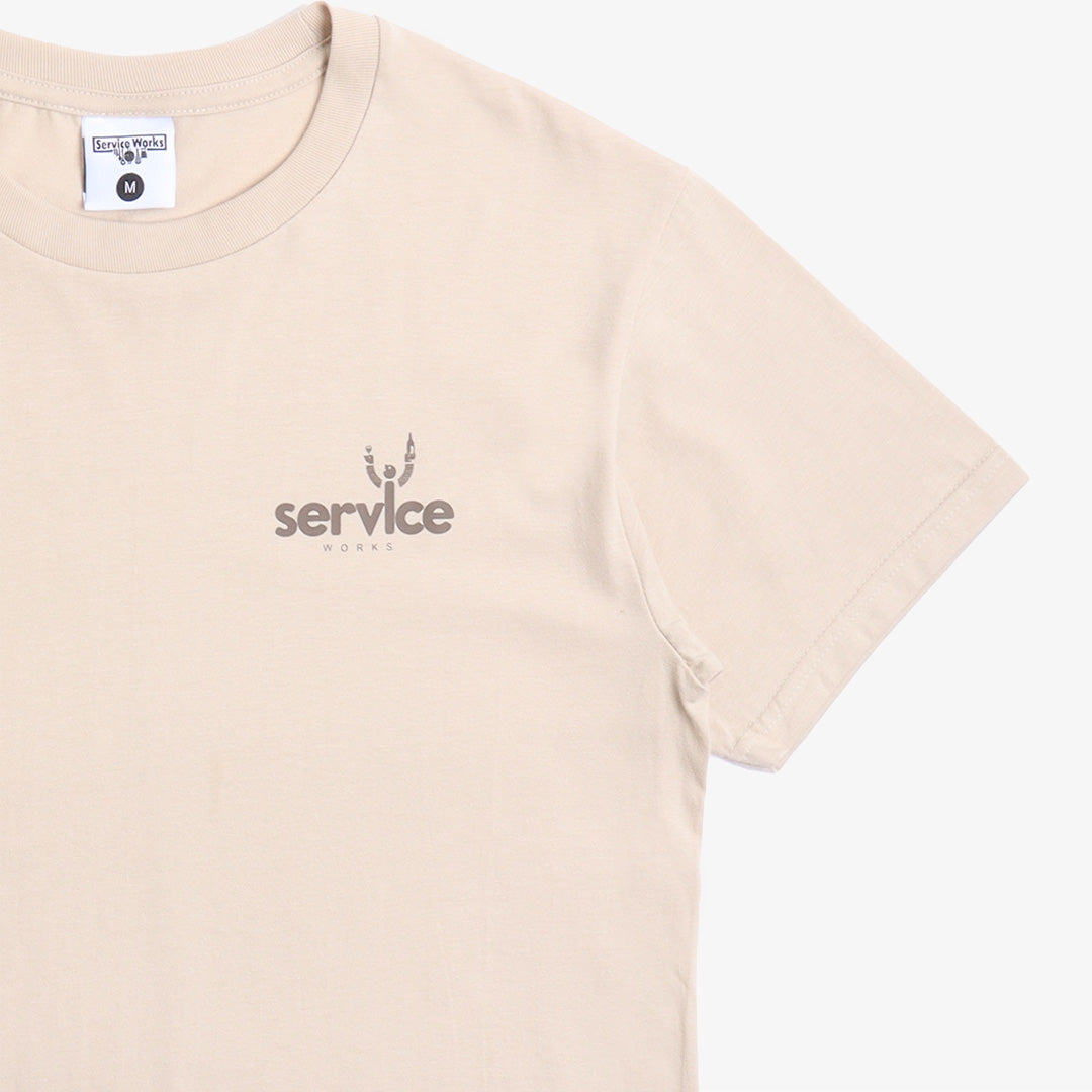 Service Works Sommelier T-Shirt, Sand, Detail Shot 2