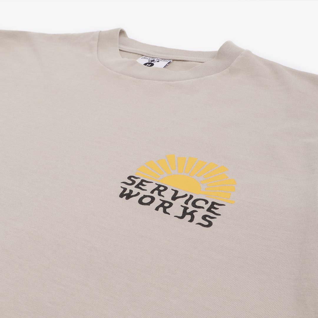 Service Works Sunny Side Up T-Shirt, Stone, Detail Shot 3