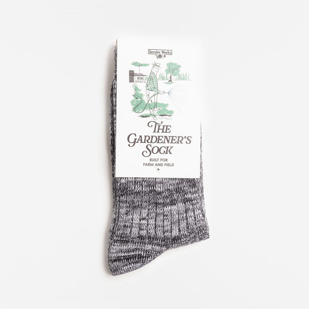 Service Works The Gardener's Socks, Black, Detail Shot 1