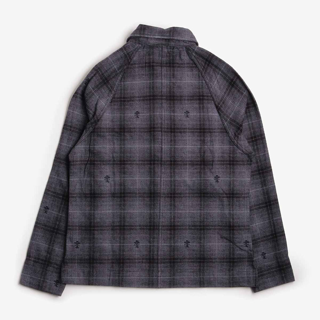 Service Works Thistle Plaid FOH Jacket, Black, Detail Shot 2