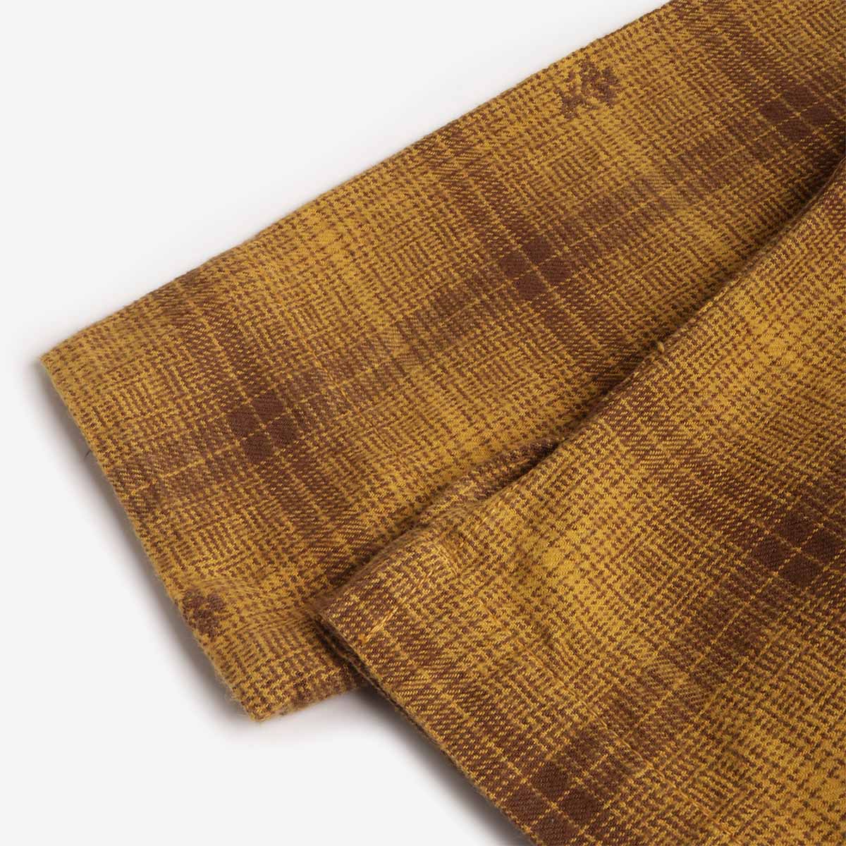 main Service Works Thistle Plaid FOH Jacket, Ochre, Detail Shot 5