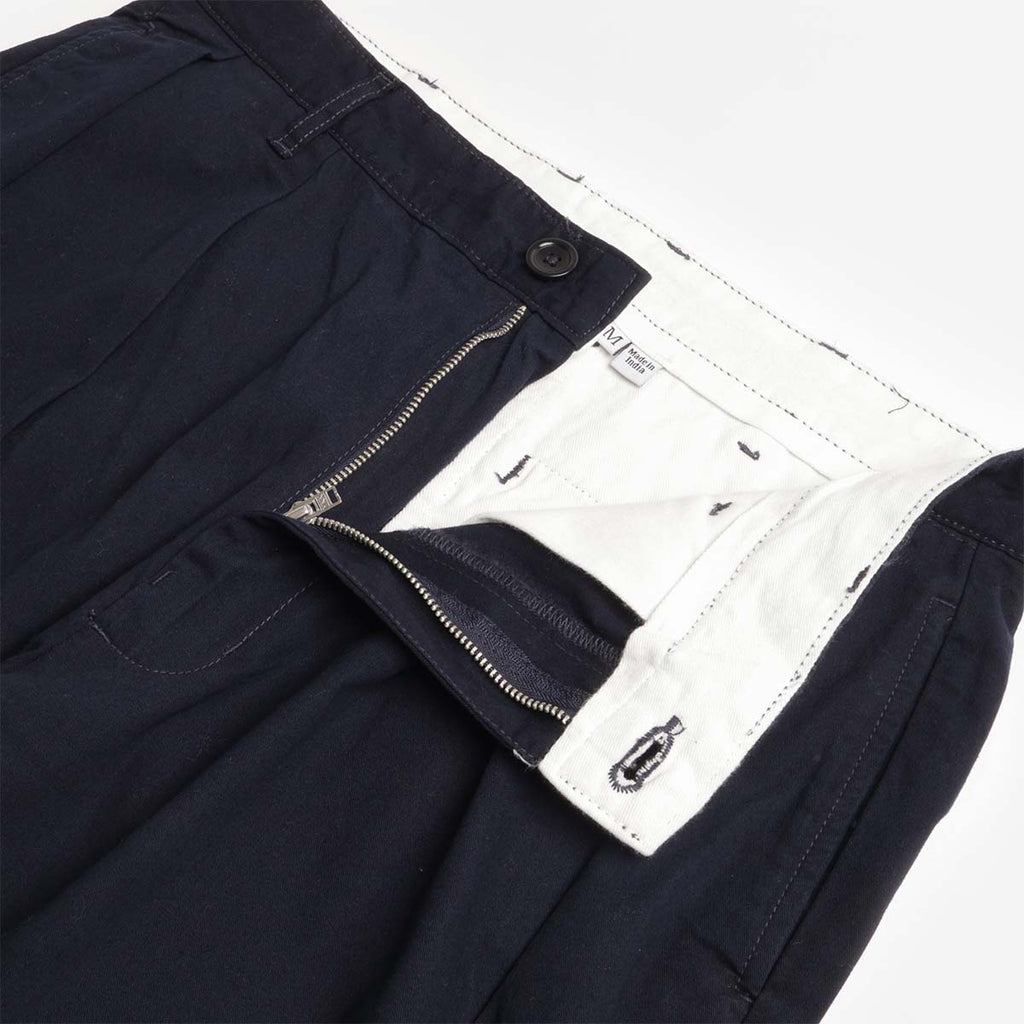Service Works Twill Part Timer Shorts, Dark Navy, Detail Shot 3