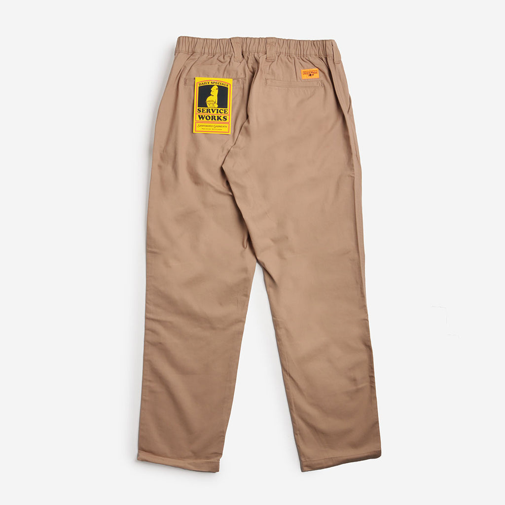 Service Works Twill Waiter Pants, Mushroom, Detail Shot 5