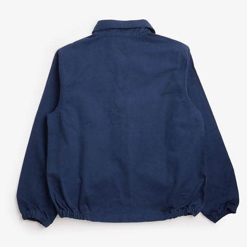 Service Works Twill Work Jacket in Blue, back view