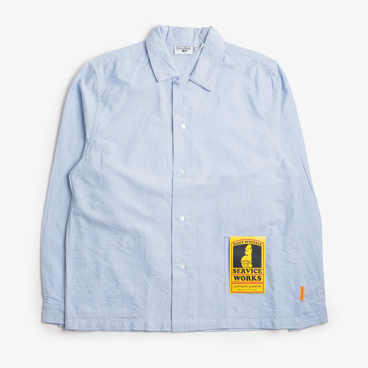 Service Works Waiter Shirt, Oxford Blue, Detail Shot 1