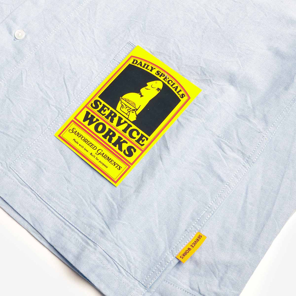 Service Works Waiter Shirt, Oxford Blue, Detail Shot 3