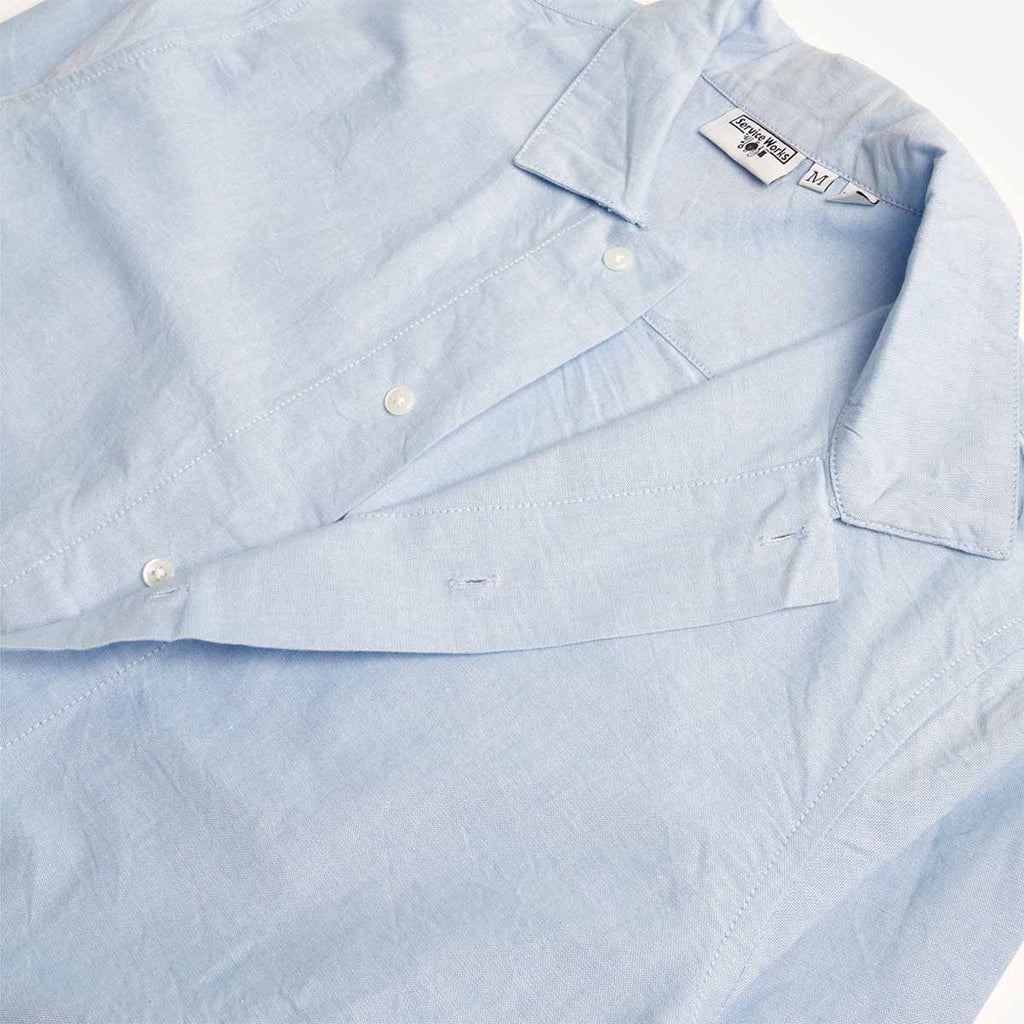 Service Works Waiter Shirt, Oxford Blue, Detail Shot 4