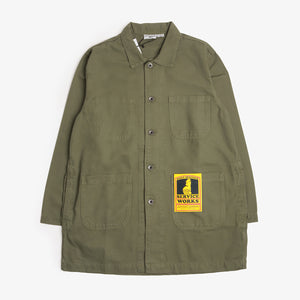 Service Works Canvas Long Shop Coat - Green