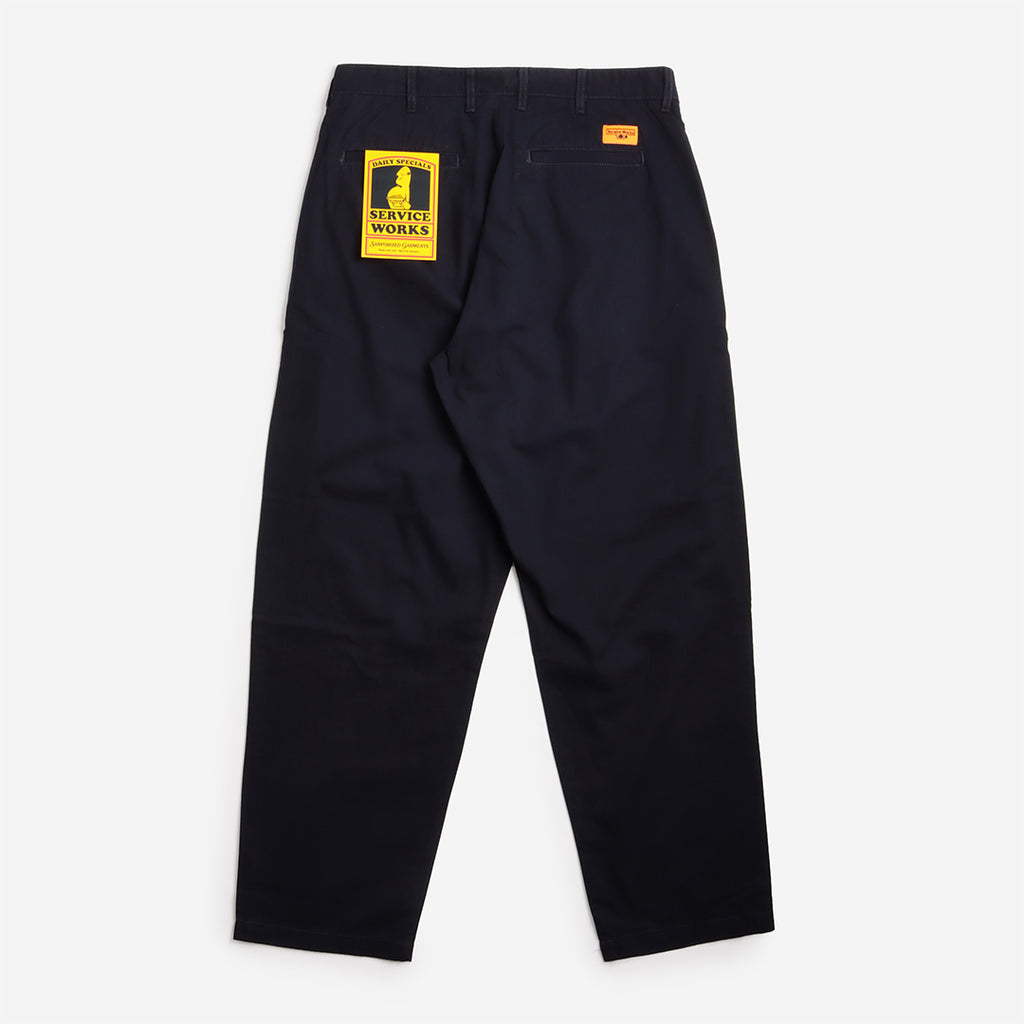 Service Works Twill Part Timer Pants, Dark Navy, Detail Shot 4
