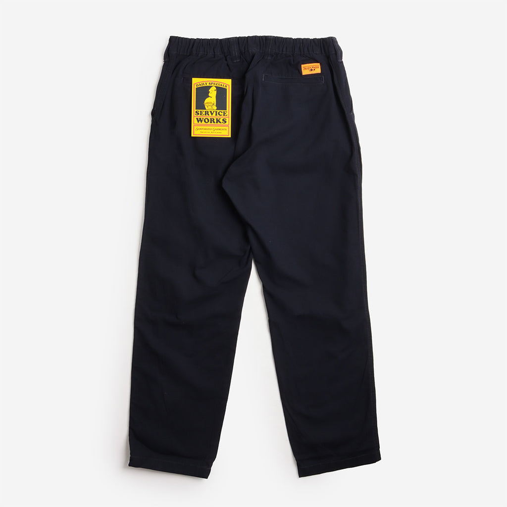 Service Works Twill Waiter Pants, Dark Navy, Detail Shot 3