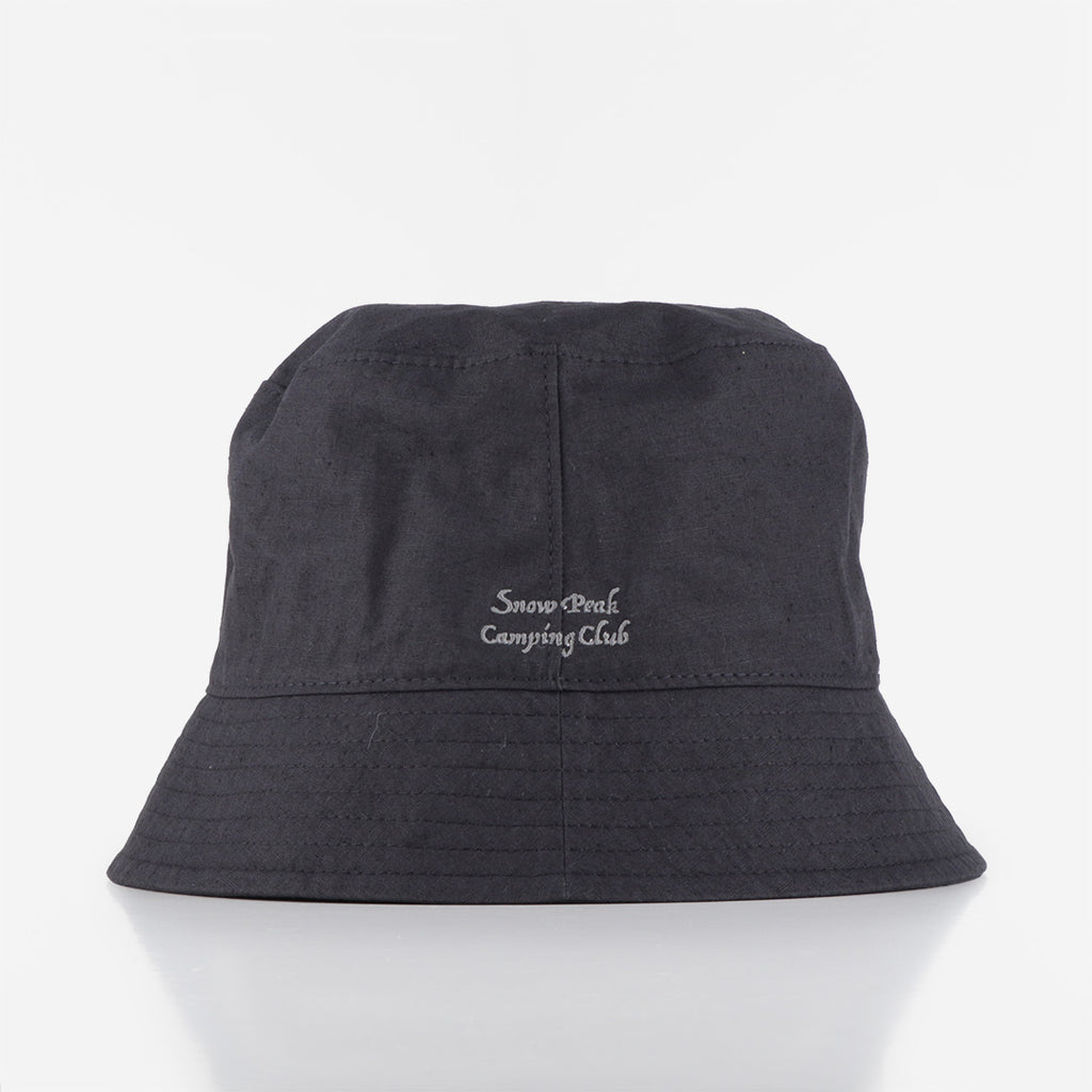 Snow Peak Camping Club Hat, Black, Detail Shot 1
