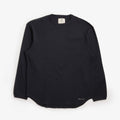 Snow Peak Dry Waffle Long Sleeve T-Shirt, Dark Navy, Detail Shot 1