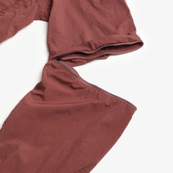 thumbnail Snow Peak Garment Dyed Convertible Shirt, Brown, Detail Shot 5