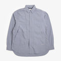 Snow Peak Kasuri Ripstop Shirt in Light Blue, front view