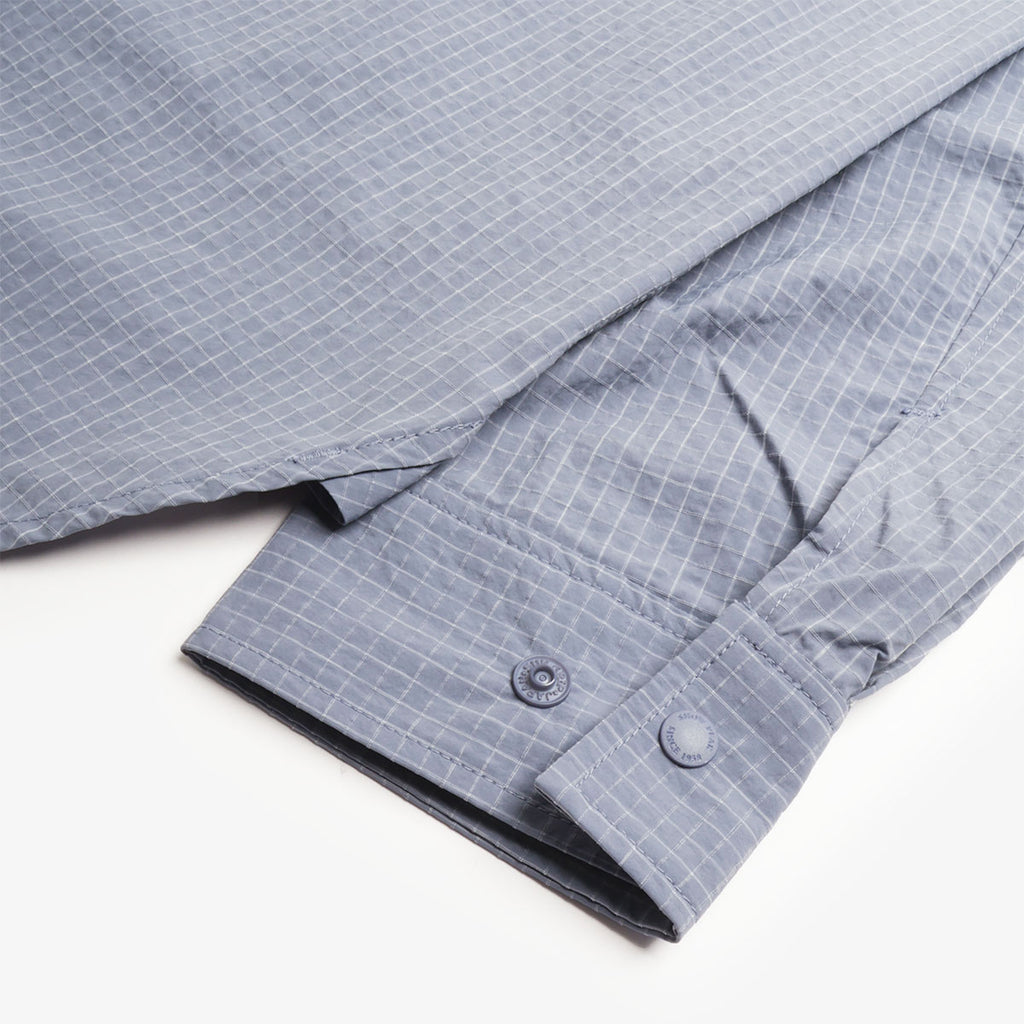 Buttoned cuff detail, Snow Peak Kasuri shirt