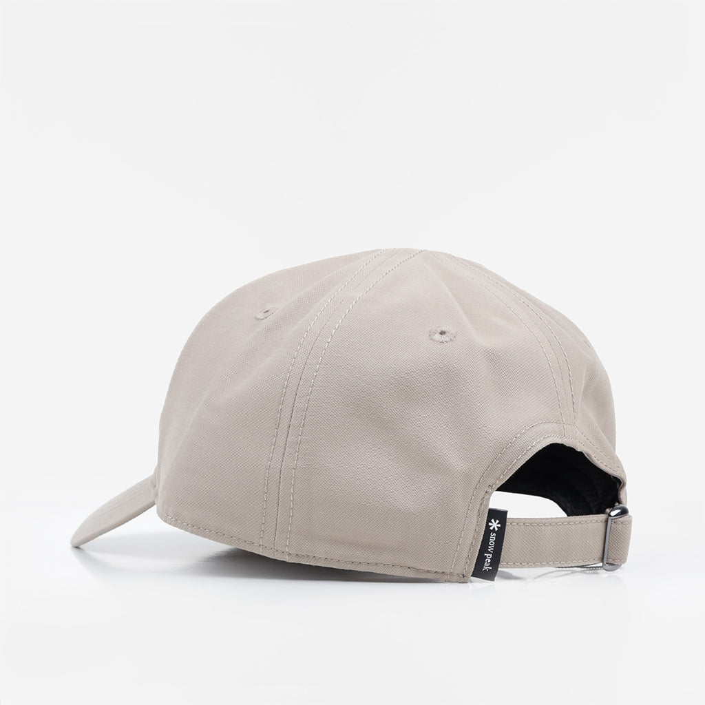 Snow Peak Light Dobby Cloth Cap, Greige, Detail Shot 2