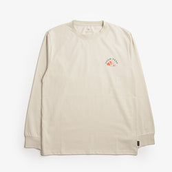 thumbnail Snow Peak Living With Nature Long Sleeve T-Shirt, Ivory, Detail Shot 1