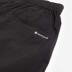 thumbnail Snow Peak New Standard Easy Shorts, Black, Detail Shot 5