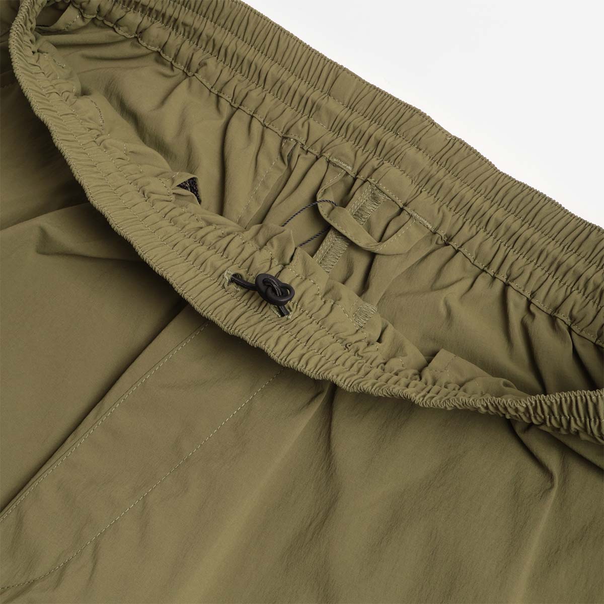 Snow Peak New Standard Easy Shorts, Olive, Detail Shot 4