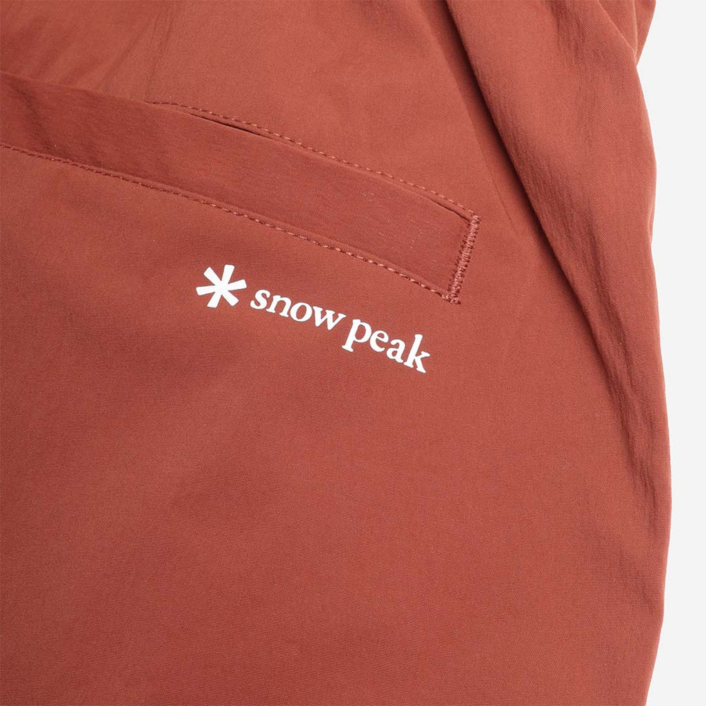 Snow Peak New Standard Easy Shorts, Brown, Detail Shot 5