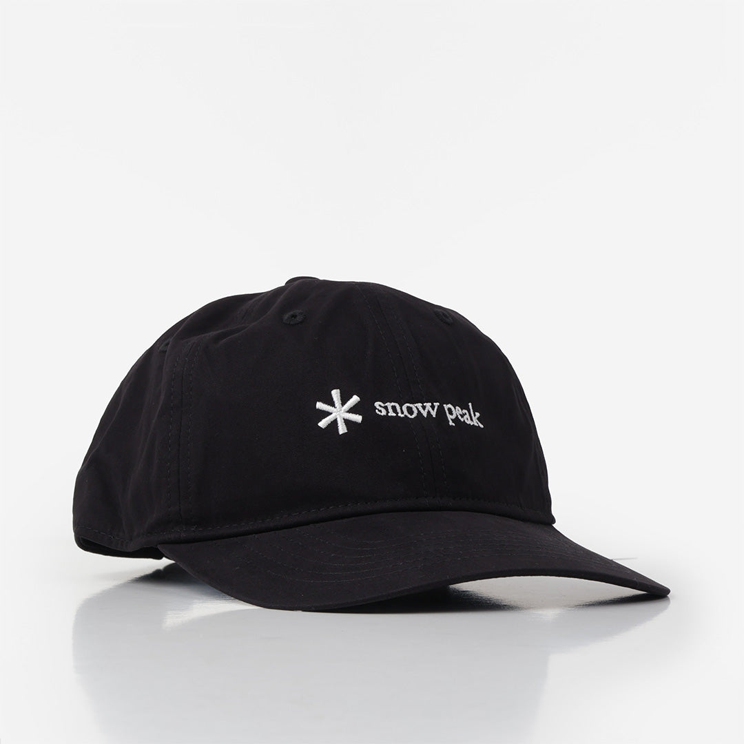 Snow Peak New Standard Logo Cap, Black, Detail Shot 1