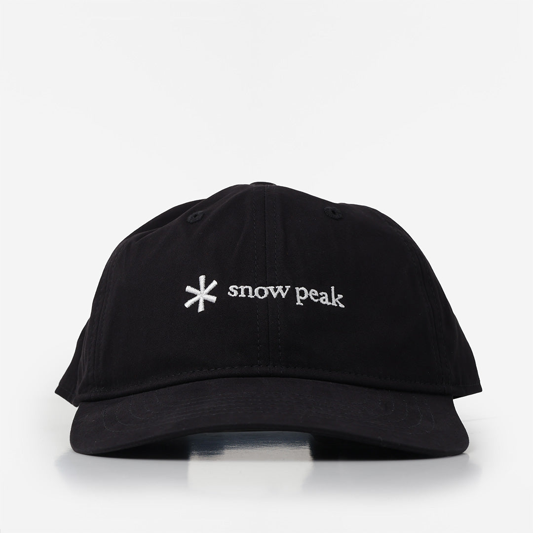 Snow Peak New Standard Logo Cap, Black, Detail Shot 2