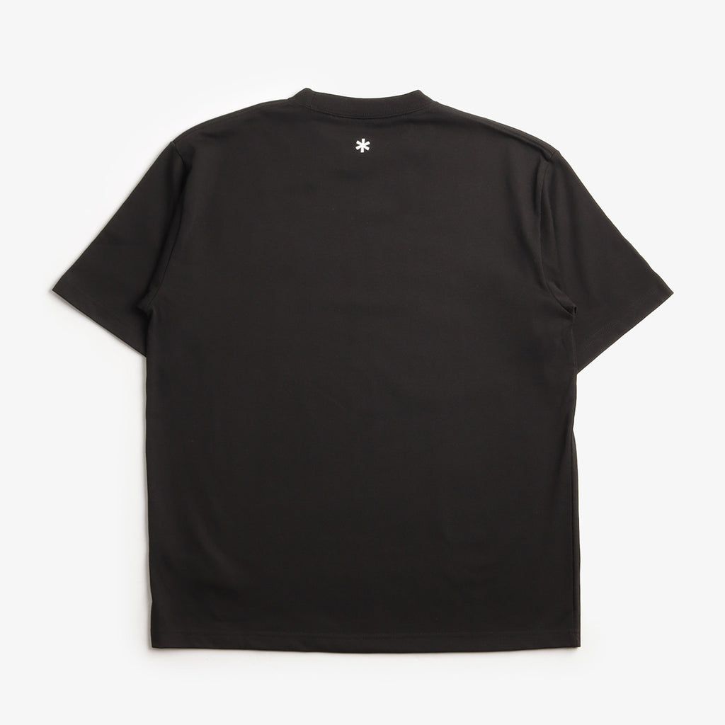 Snow Peak New Standard Logo T-Shirt, Black, Detail Shot 2