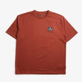 Snow Peak New Standard Square Logo T-Shirt, Light Brown, Detail Shot 1