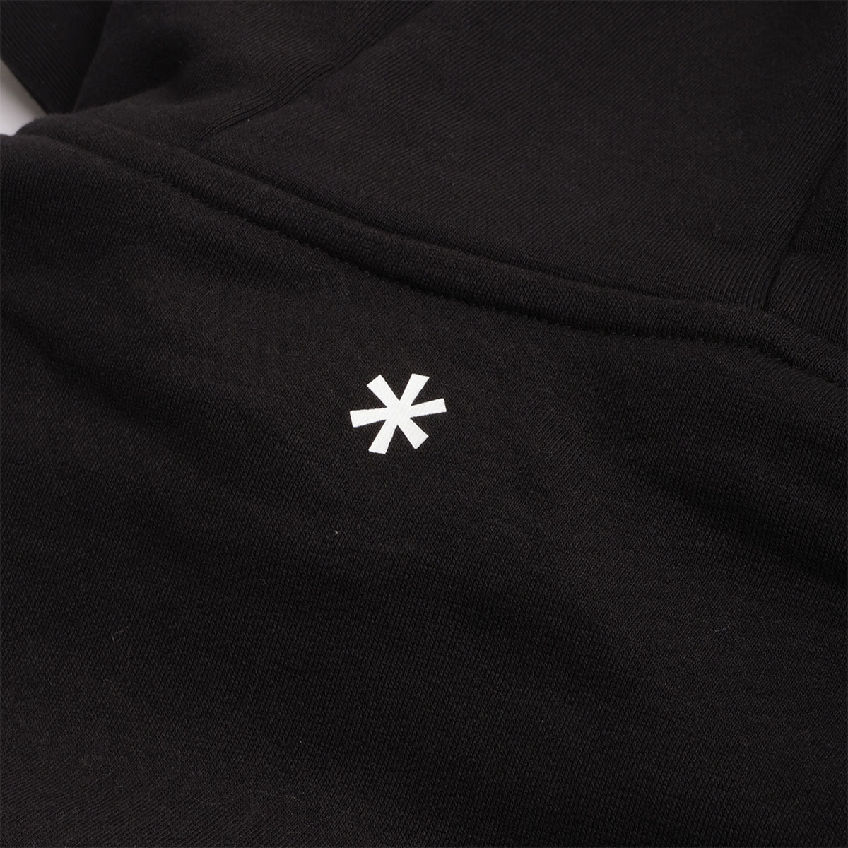 Snow Peak New Standard Square Logo Hoodie, Black, Detail Shot 4