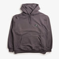 Snow Peak New Standard Square Logo Hoodie, Charcoal, Detail Shot 1