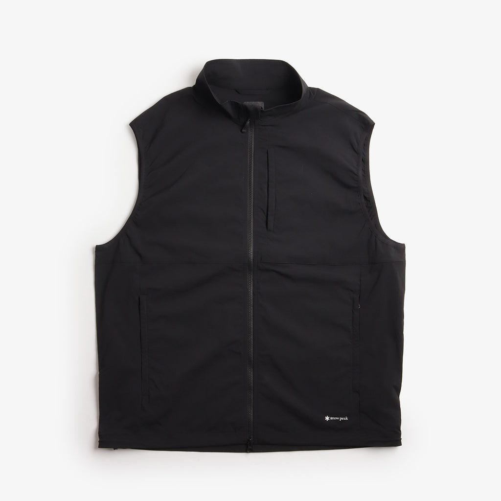 Snow Peak New Standard Utility Vest, Black, Detail Shot 1