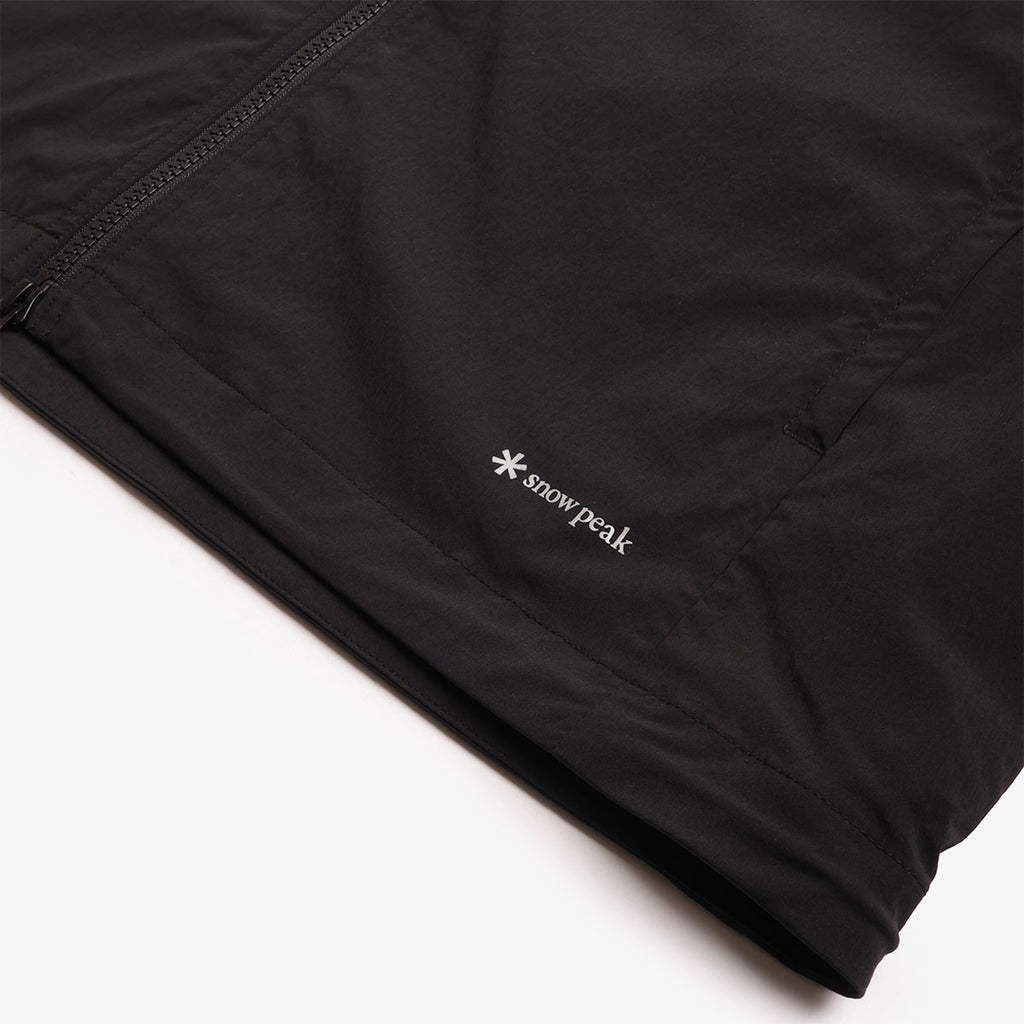 Snow Peak New Standard Utility Vest, Black, Detail Shot 3