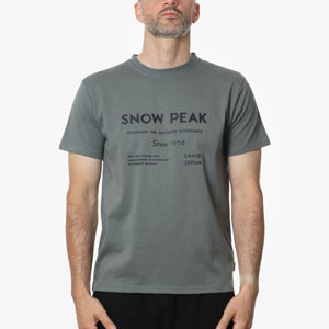 Snow Peak SP Typography T-Shirt - Green