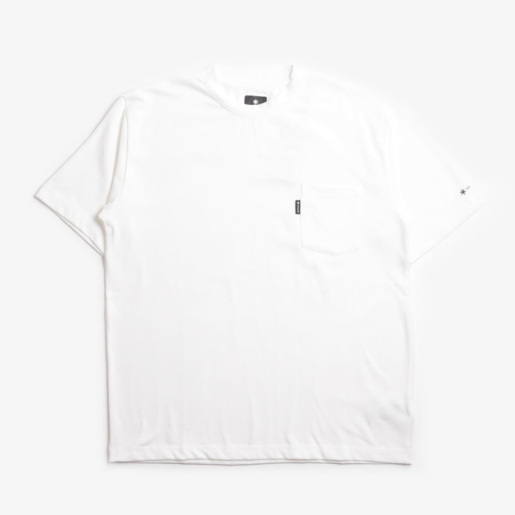 Snow Peak New Standard Pocket T-Shirt, Off White, Detail Shot 1