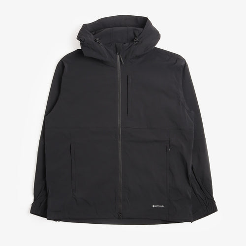 Snow Peak New Standard Utility Parka in Black, front view