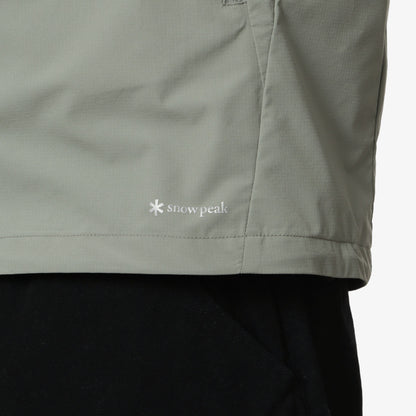 Snow Peak Stretch Packable Jacket, Sage, Detail Shot 3
