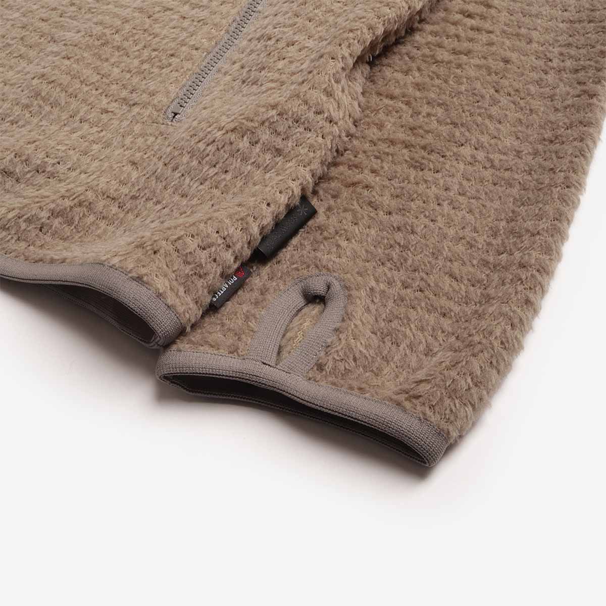 main Snow Peak Thermo Control Pullover, Grey, Detail Shot 4