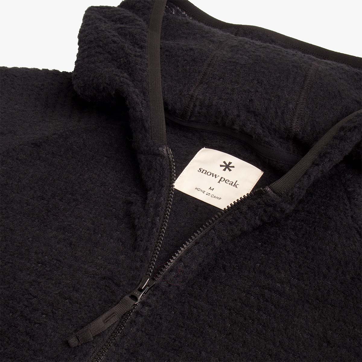 Snow Peak Thermo Control Zip Up Parka, Black, Detail Shot 2