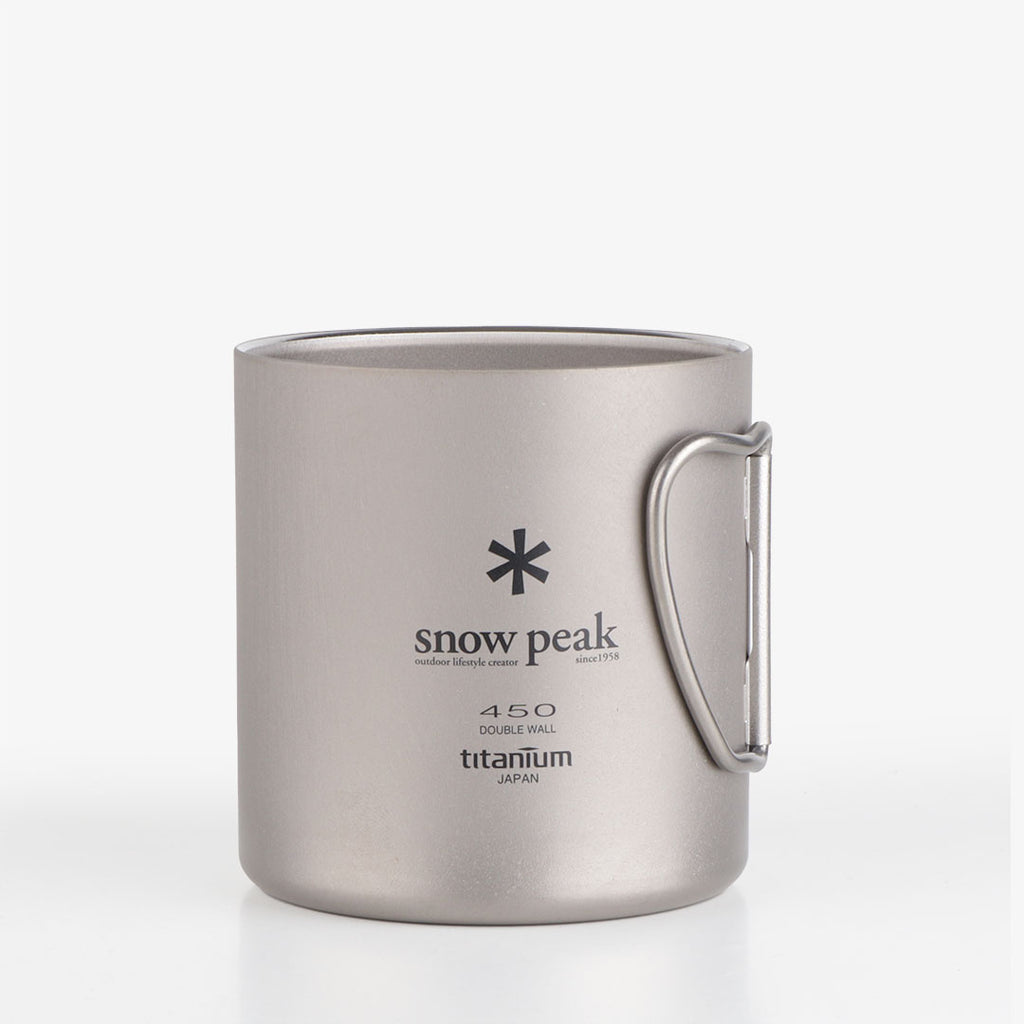 Snow Peak Ti-Double Wall 450 Mug, Titanium, Detail Shot 3