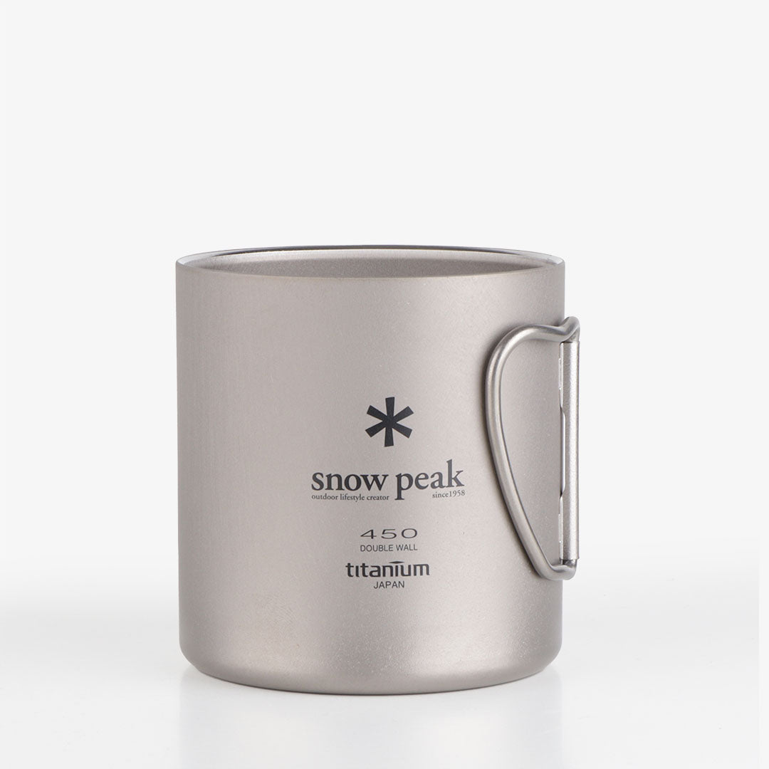 Snow Peak Ti-Double Wall 450 Mug, Titanium, Detail Shot 3